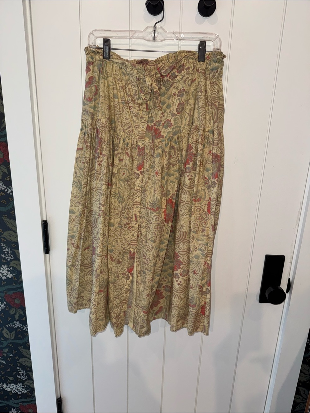 Ulla Johnson Lourdes Floral Cotton Midi Skirt AW22 | Size 10